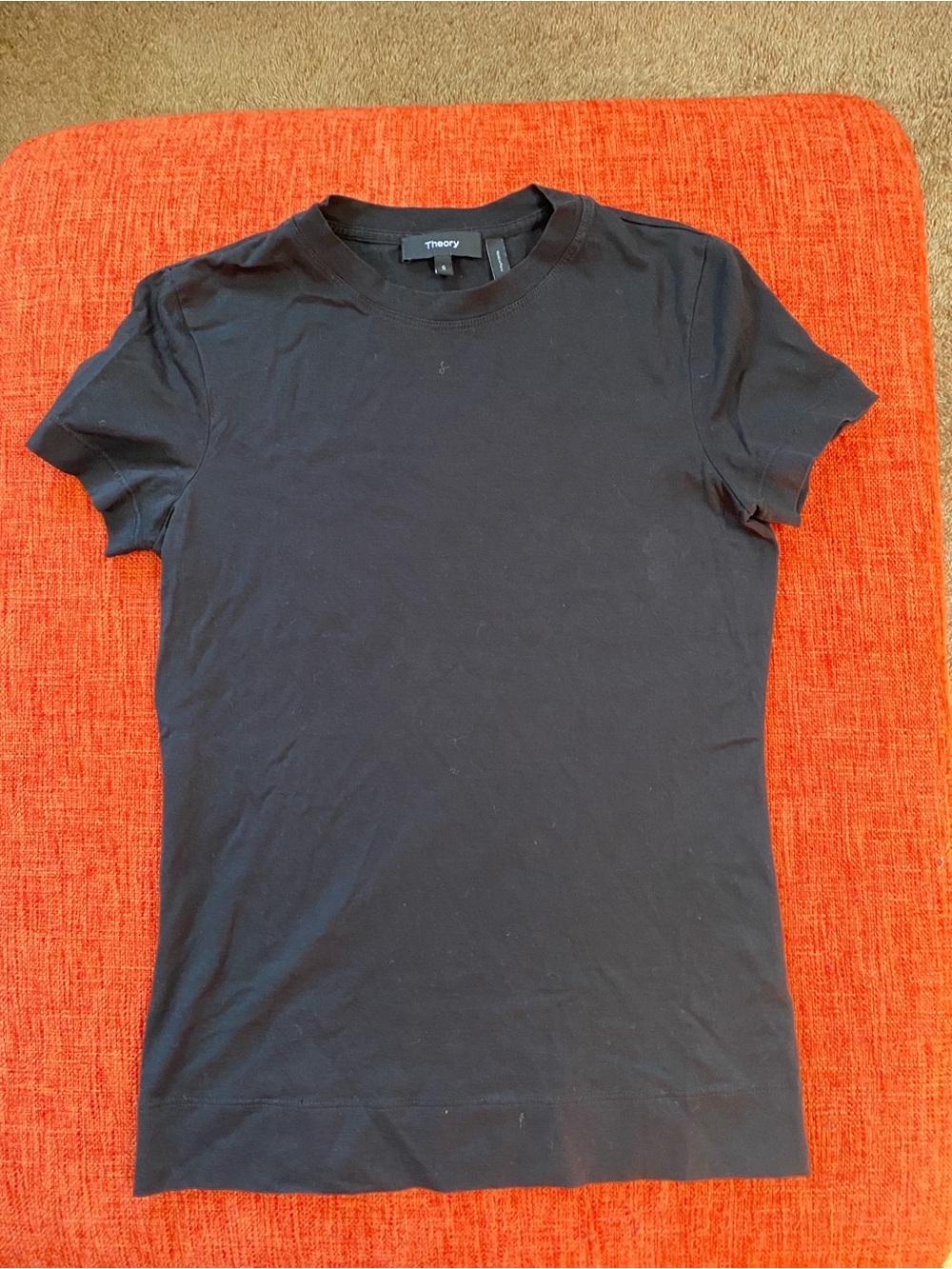 Theory Black Tiny Tee 100% Pima Cotton Shirt Apex Shirt - Picture 3 of 7